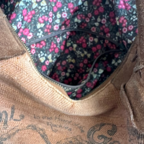 COPY - Free People Canvas/Suede Brown Hobo Bag - Picture 10 of 16